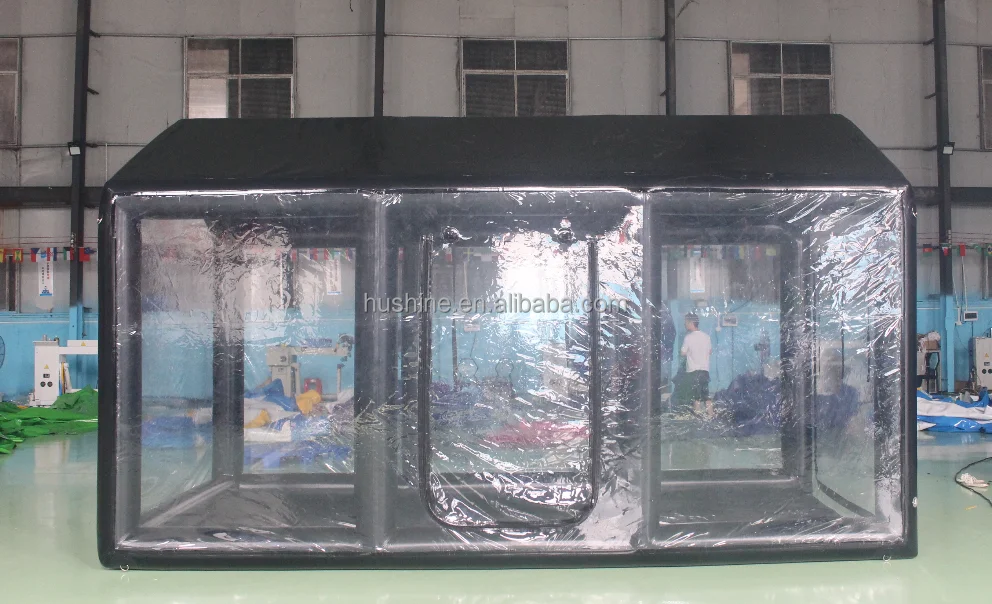 Air Tight Portable Inflatable Bubble Car Cover Transparent clear Pvc Waterproof Show Shelter Inflatable Car Garage Tent