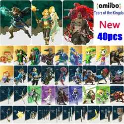 Zelda amiibosカード、Kingdoのチェーン、zeldaの凡例、ゼルダの伝説、最新のセクションライディングカード、28/40、新しい