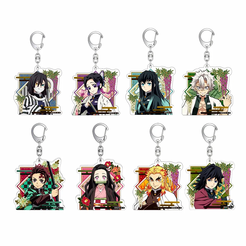 Llavero Acrílico de Demon Slayer Anime, Shinobu Kocho, Inosuke, Nezuko, Tanjirou, Bonito Regalo, Adorno Decorativo, Colgante