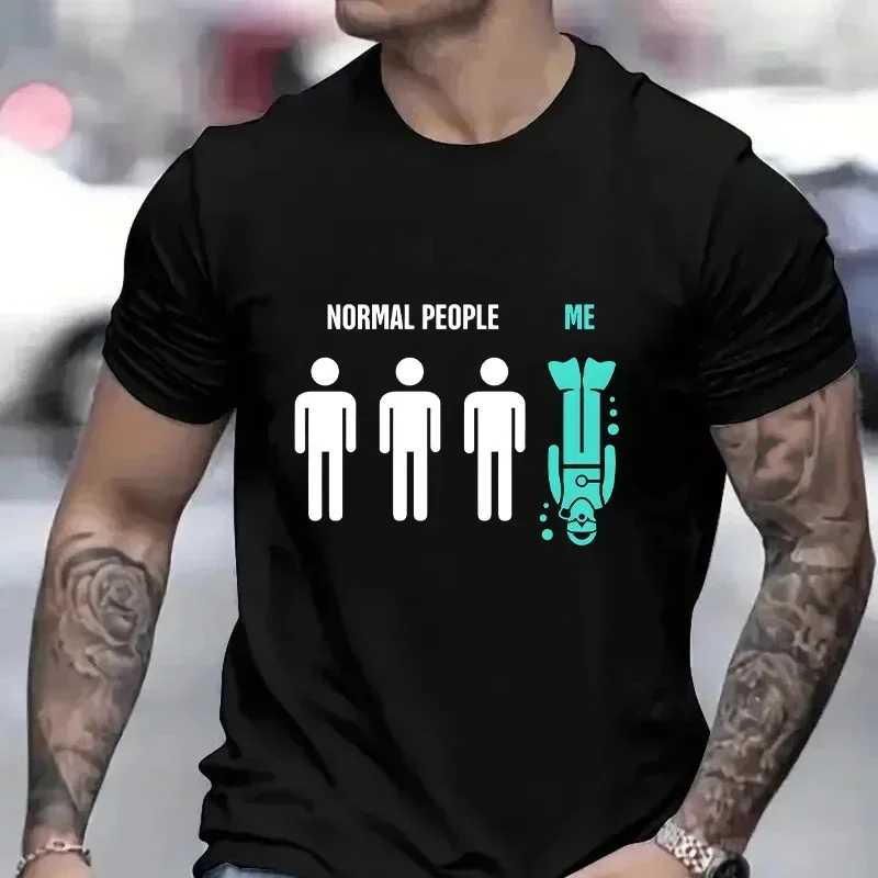 

Duiken Duikers Funny T Shirt Men Summer Harajuku Streetwear Short Sleeve Oversized Tops Diving Divers Diving Men Street Tee Tops