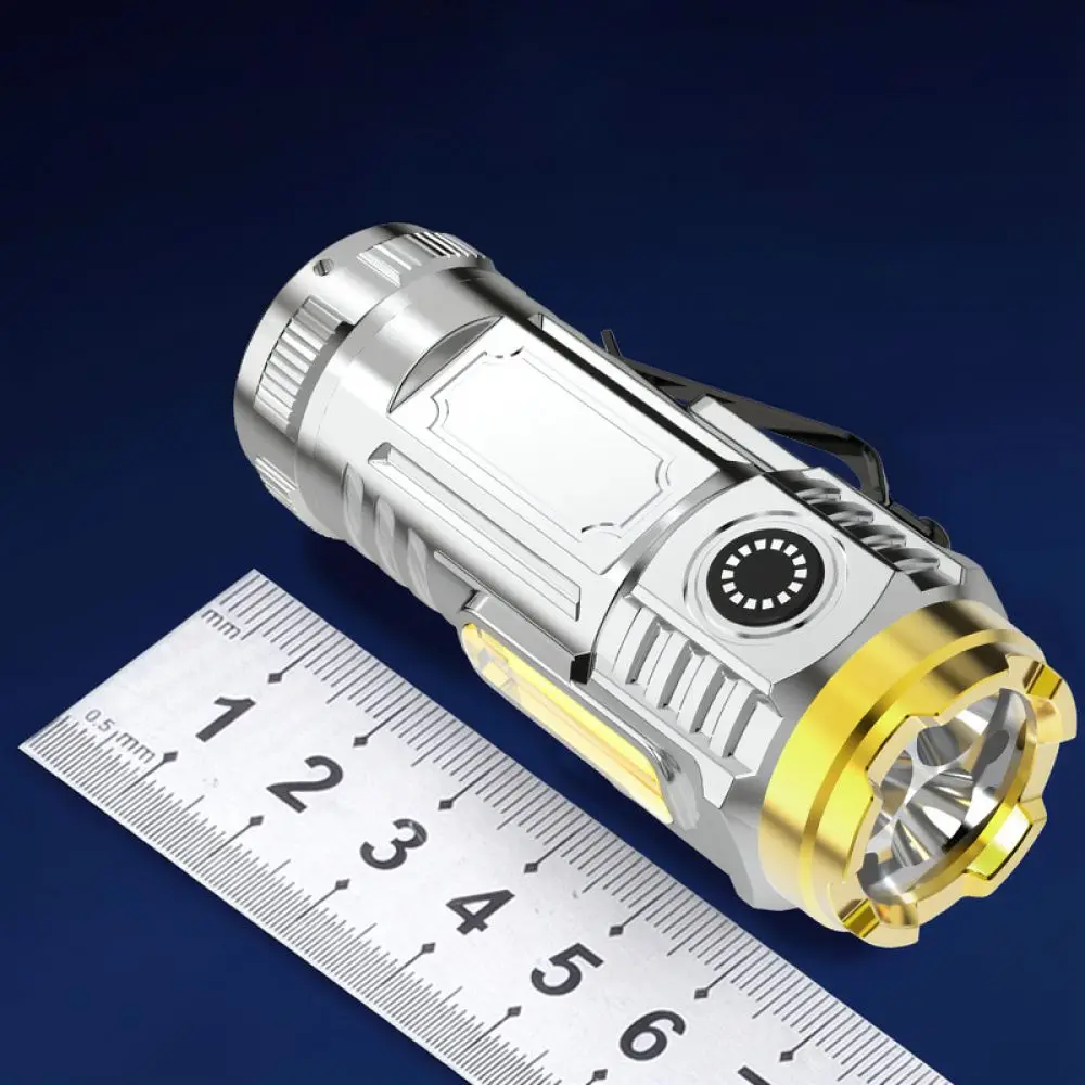Compact Multi Purpose Flashlight High Intensity White Laser Torch Portable Hat Clip Lamp For Daily Life Home Repair