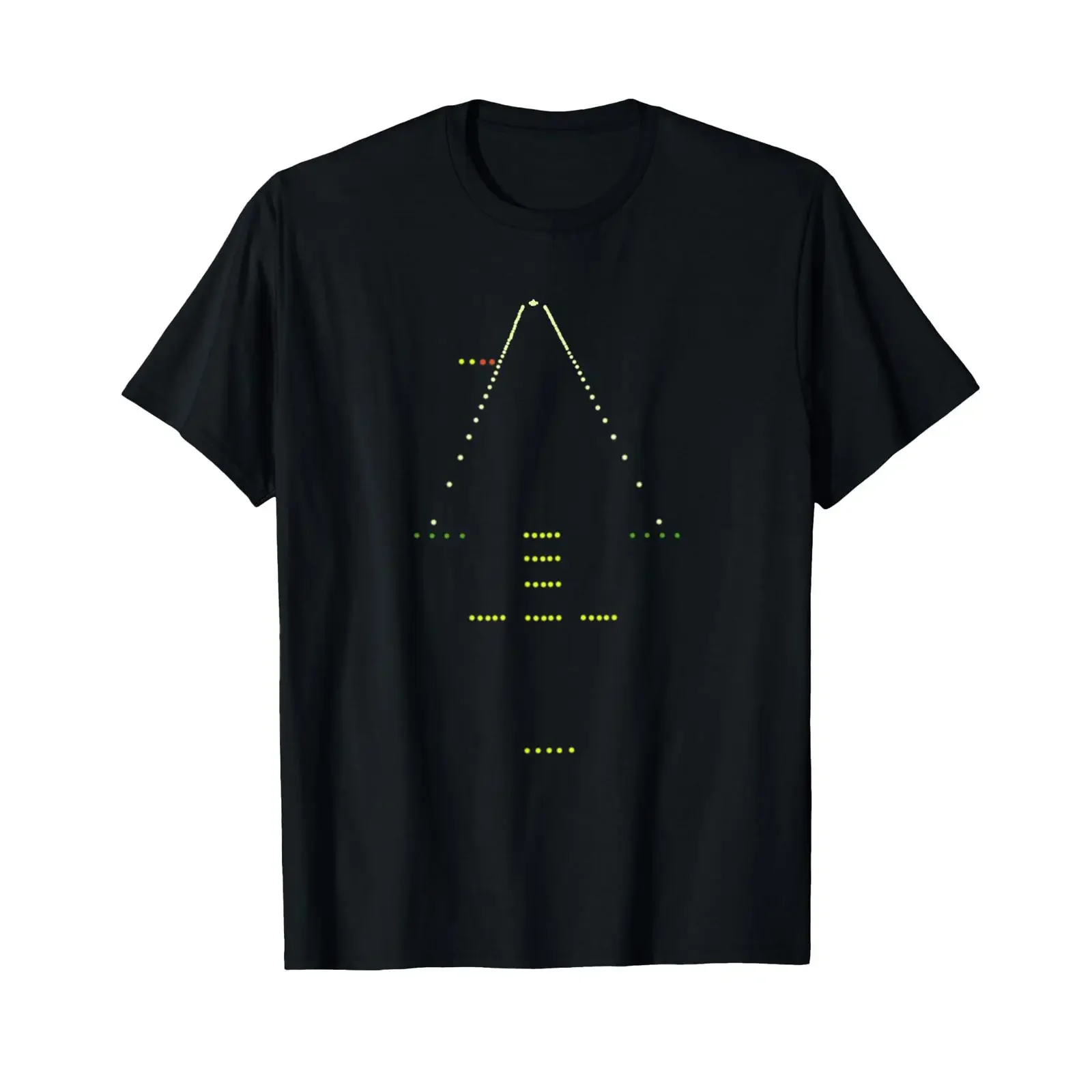 Lighted Runway Pilot Aeroplane Airline Plane Spotting T Shirt vintage Washed graphic Stretched fashion Stylish Breathable homme