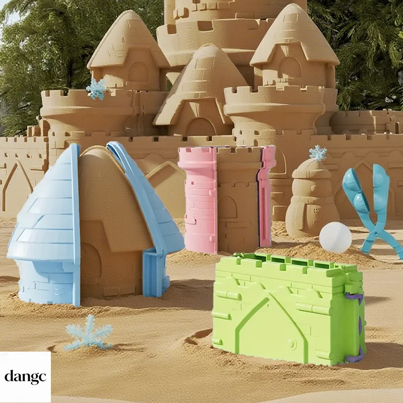 1pc Three Piece Castle Sand Mold For Outdoor Beach Seaside Playing Sand Toy Fun Summer Activities Kids Gift Set Kit