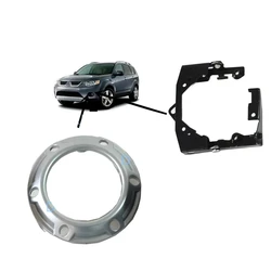 1 Pcs Silver Front Bumper Light Cover or Bracket for Airtreck Cw 2008-2009 6400a739 for Outlander Lights Steel Support