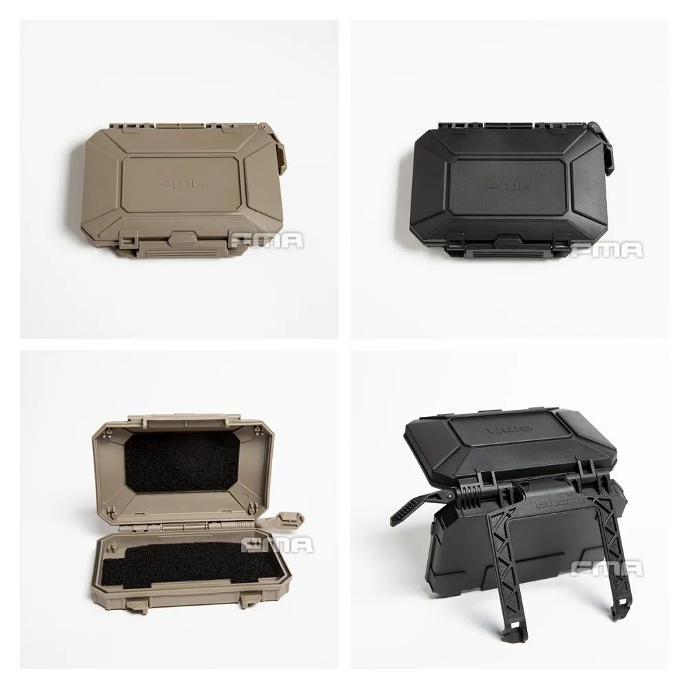 

Tactical GPS Mobile Phone Storage Box Survival Tool Case Carry Box for Tactical Vest Molle BK/DE TB1400