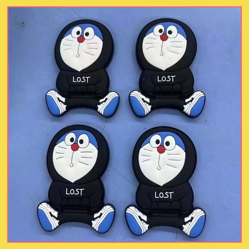 New anime Doraemon hoodie back sticker phone stand desktop lazy chase drama female cute back push-pull folding stand