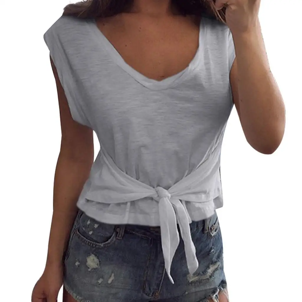 تي شيرت نسائي بياقة ort Sve تي شيرت Street Sle Slim Fit Base irt نسيج بوليستر ملون ملابس غير رسمية #2