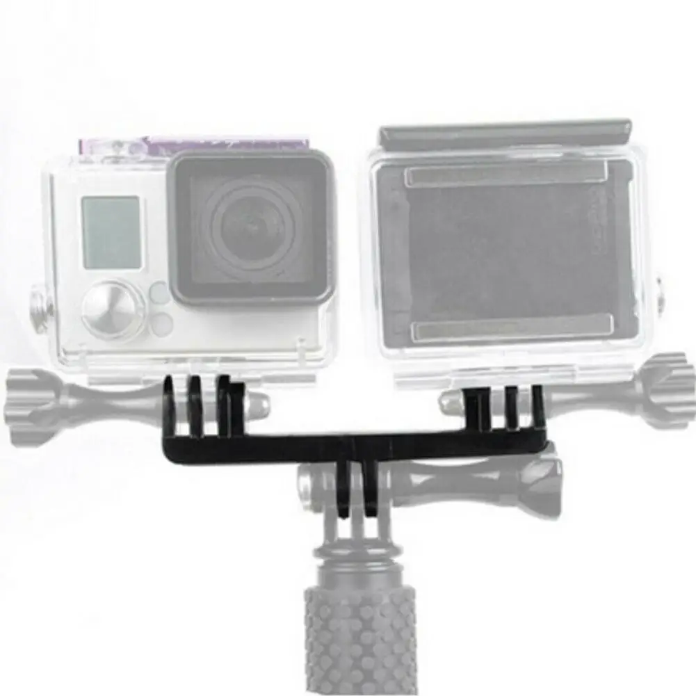 Double Bracket Bridge Dual Adapter Expansion 2 Mount Part For GoPro Sport Hero Selfie Connector Camera