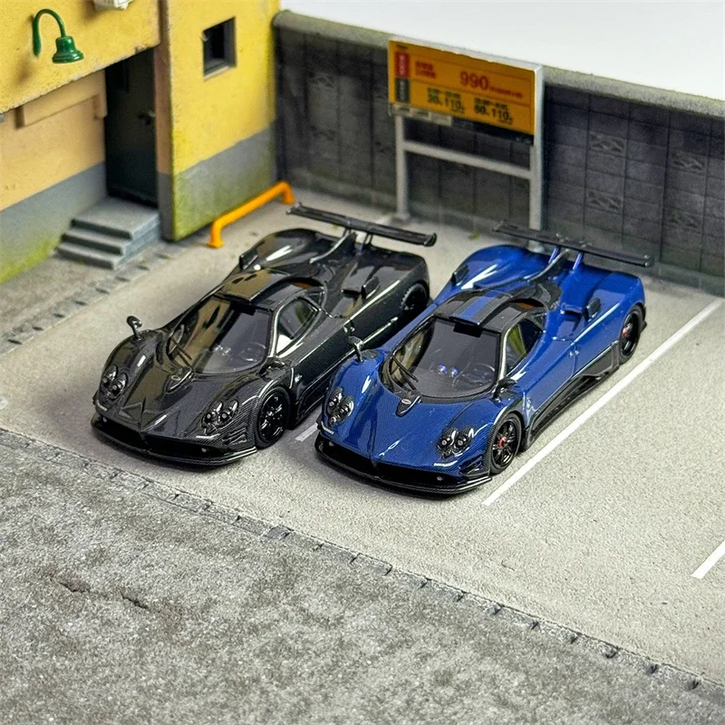 **Pre-order **U2 1:64 Pagani 760LH Blue/Black Carbon limited299 Model Car