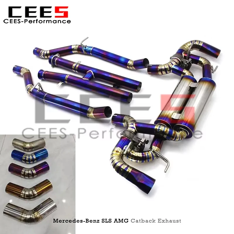 

cees Exhaust for Mercedes Benz SLS 6.2L 2011+ Upgrade Stainless Steel Performance Exhaust Muffler Valve Sound Control System