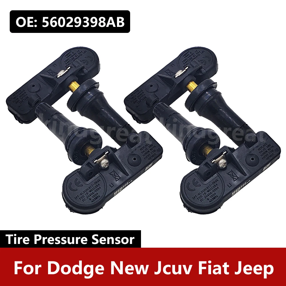 

4PCS/Lot For Dodge New Jcuv Fiat Jeep TPMS car Tire Pressure Monitor Sensor 56029398AB