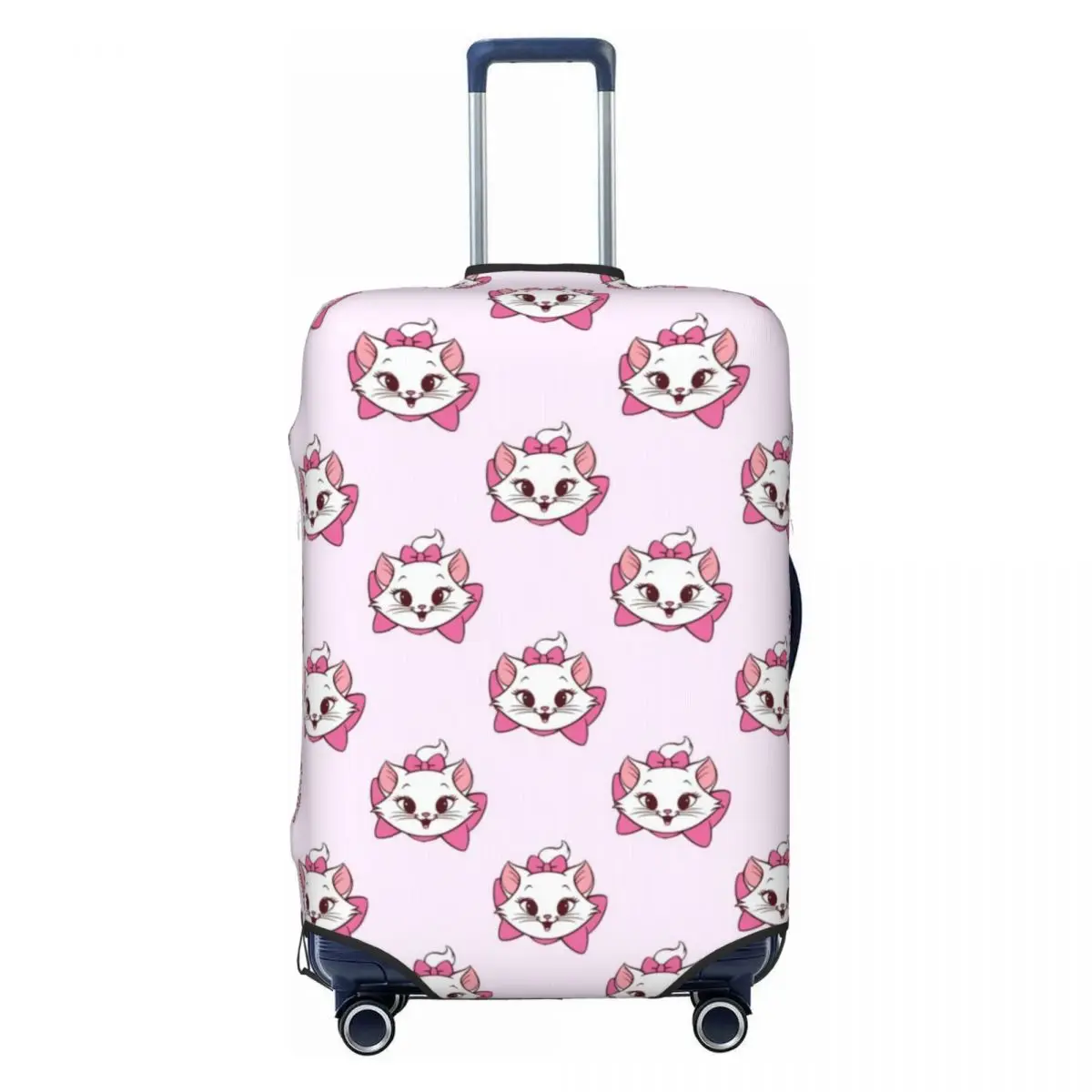 

Custom Marie Cat The Aristocats Luggage Cover Fashion Kawaii Kitten Suitcase Protector Covers Suit For 18-32 inch