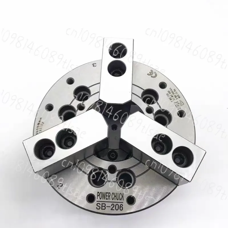 

8 Inch SB208 SB208 Hollow 3-Jaw Hydraulic Power Chuck for CNC Lathe, Oil Pressure, High Precision Tooling