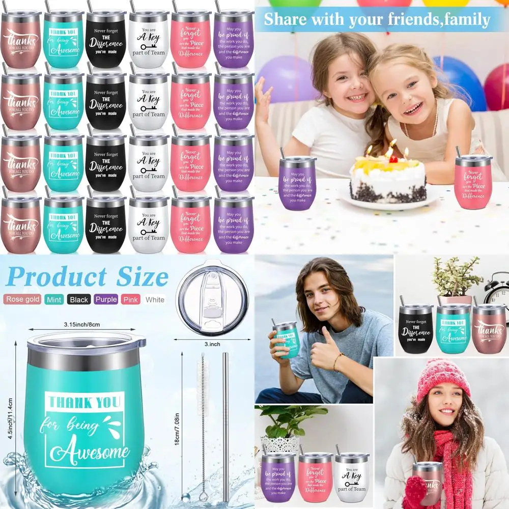 

Collaboration Wine Tumbler - 12 oz Insulated Team Appreciation Gift for Coworkers