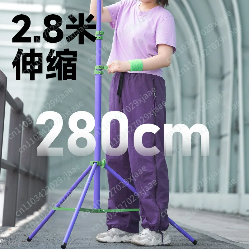 9.2ft/280cm Air-Cushioned Heavy Duty Studio Light Stand,Photo Video Tripod Stand for Ring Light, Softbox, LED Panel