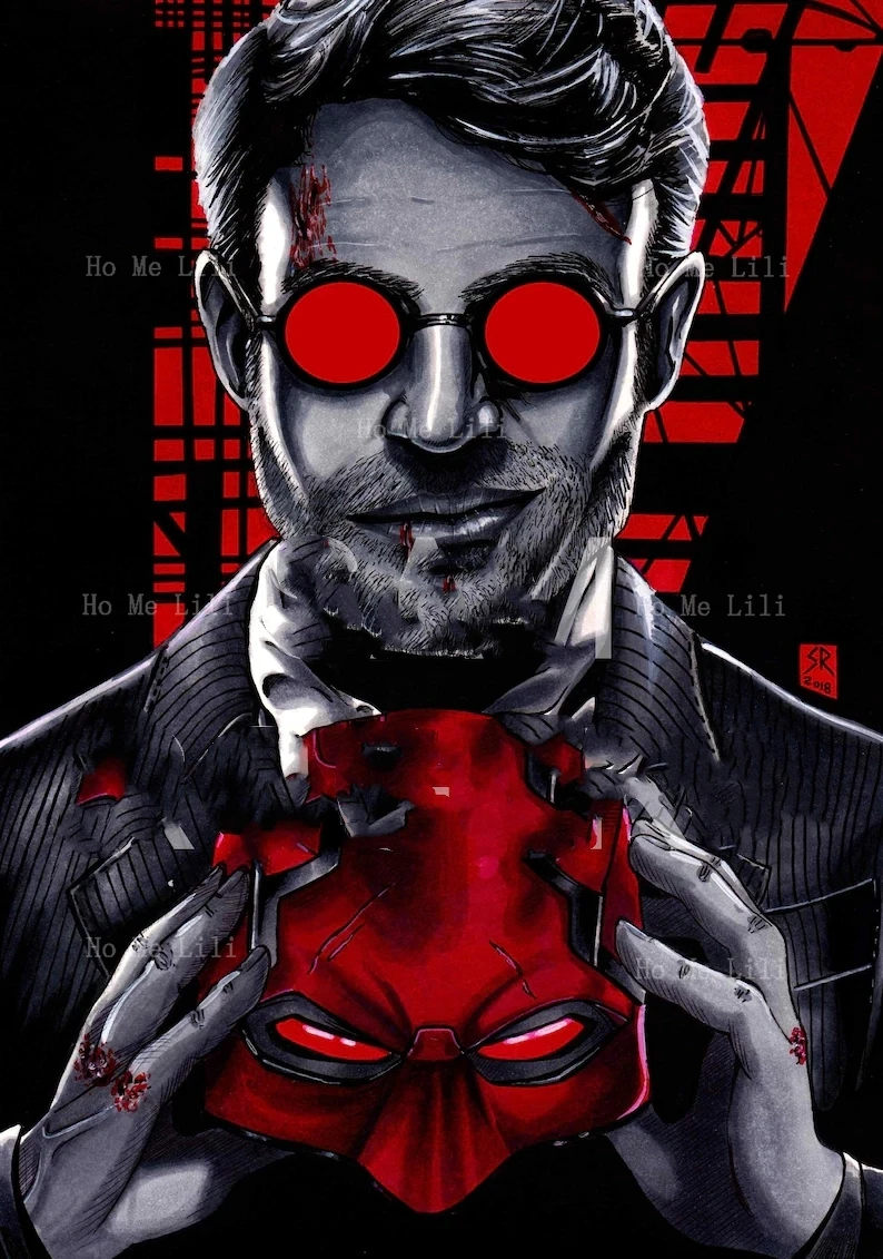 Daredevil Netflix Poster Limited Print Comic Charlie Cox Matt Murdock Sam Rogers Art