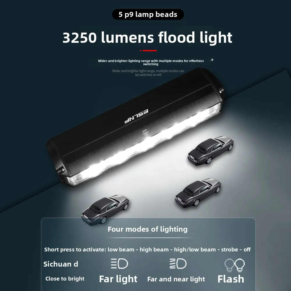 

USB Charging Aluminum Alloy Bicycle Headlight - 2600 High Lumens High Gloss Night Riding Cycling Gear for Mountain Bike