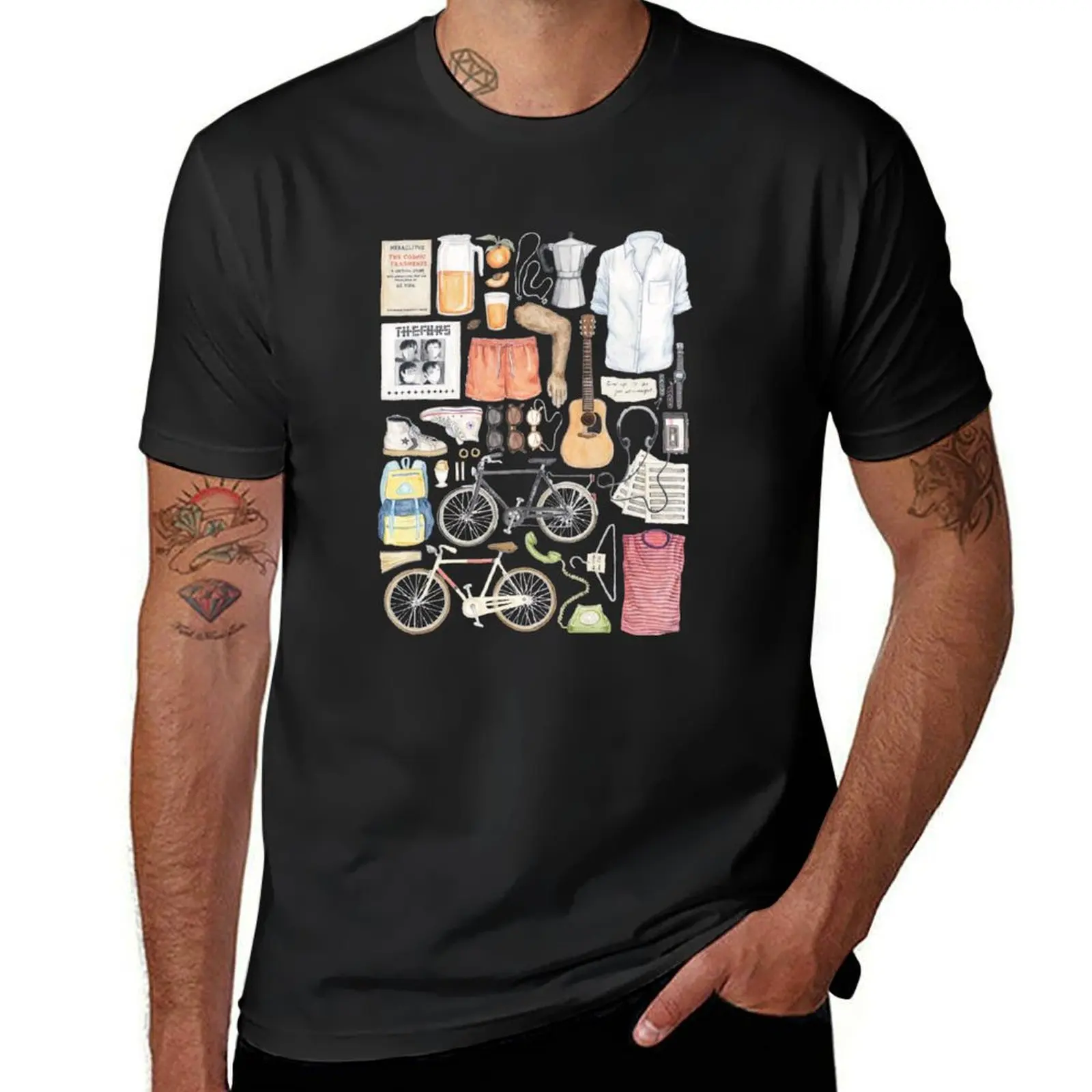 

Call Me By Your Name Minimal Illustration Painting T-Shirt customs design your own valentines clothes summer clothes men clothes