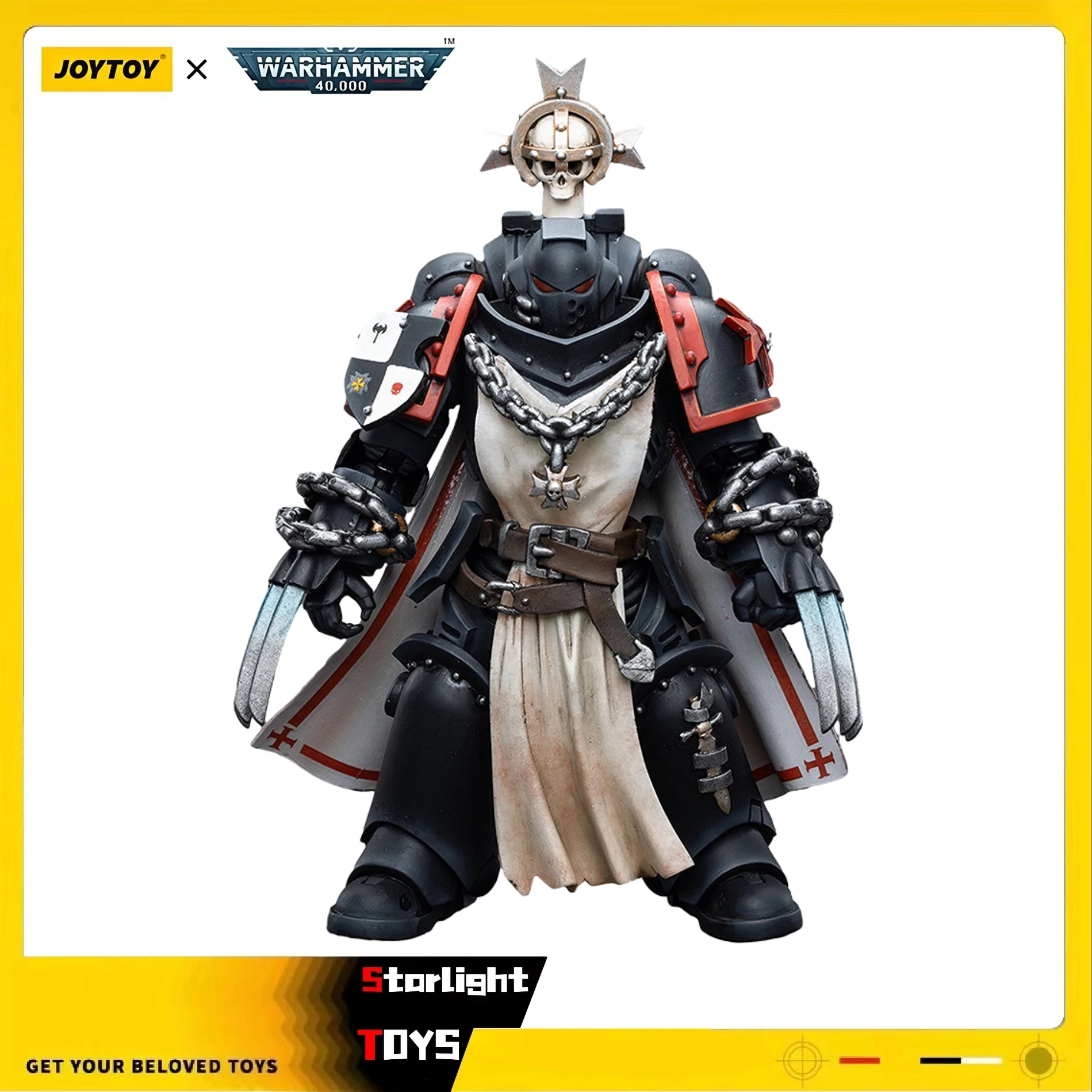 

JOYTOY 1/18 Фигурка Warhammer 40K Черные тамплиеры Primaris Sword Brethren Alberic Модель игрушки Подарки