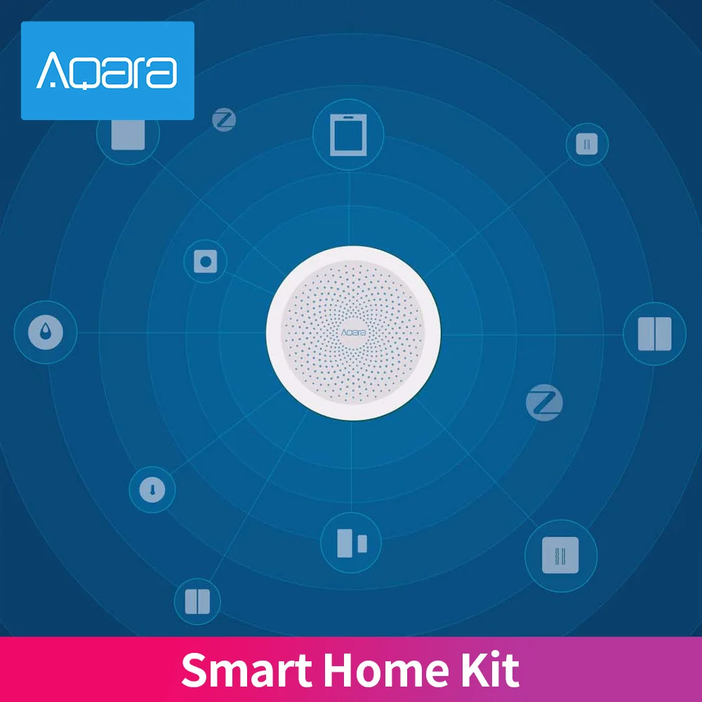 Aqara Smart Home Kit Zigbee 3.0 Hub interruttore Wireless sensori per porte di umidità umana telecomando funziona con l\'app Xiaomi MiHome Mijia