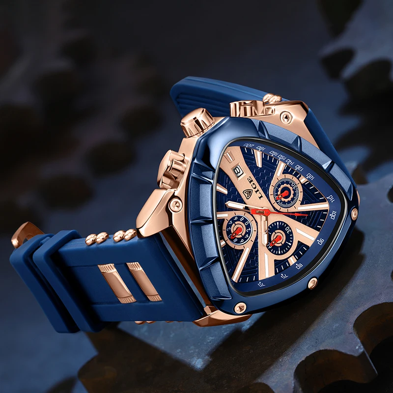 Relogio masculino lige relógio masculino marca superior de luxo calendário luminoso homem relógio militar esporte relógios quartzo para homem cronógrafo