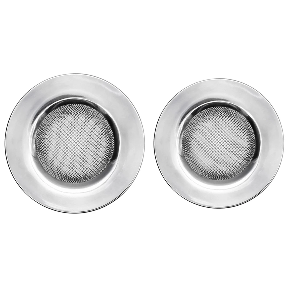4Pcs Edelstahl Waschbecken Filter Abdeckung Anti-Rost Langlebig Haar Catcher Küche Badezimmer Abfluss Schutz Waschbecken Filter