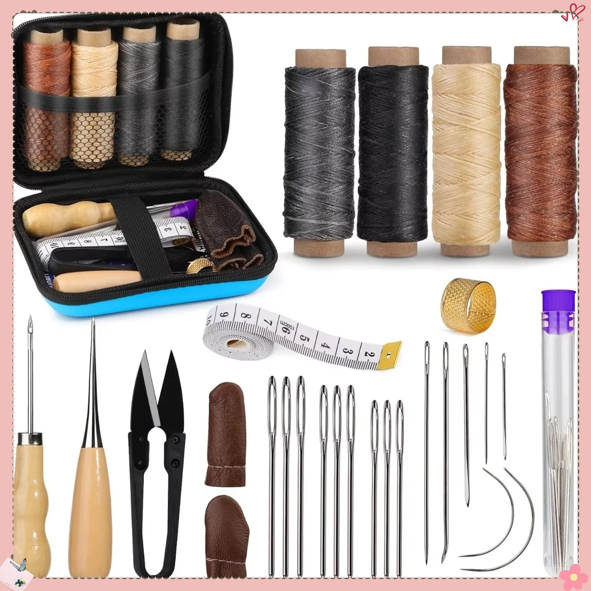 

Легко исправить рваные автомобильные сиденья и диваны! Универсальный набор для ремонта кожи с прочной вощеной нитью.