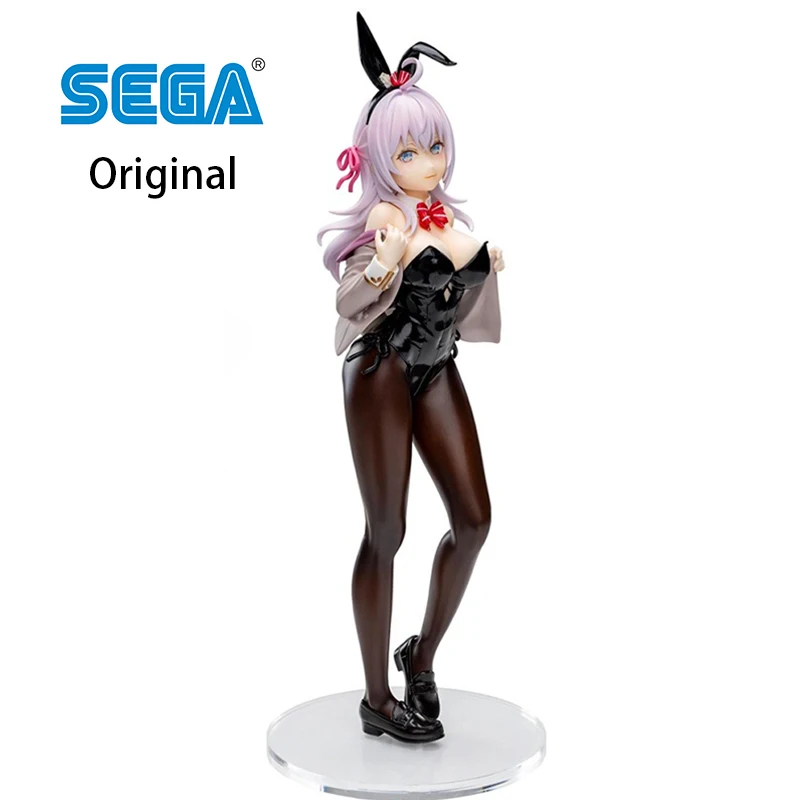 SEGA Luminasta Alisa Mikhailova Kujou Bunny Girl Alya Sometimes Hides Her Feelings in Russian Original Anime PVC Model Toys 20Cm