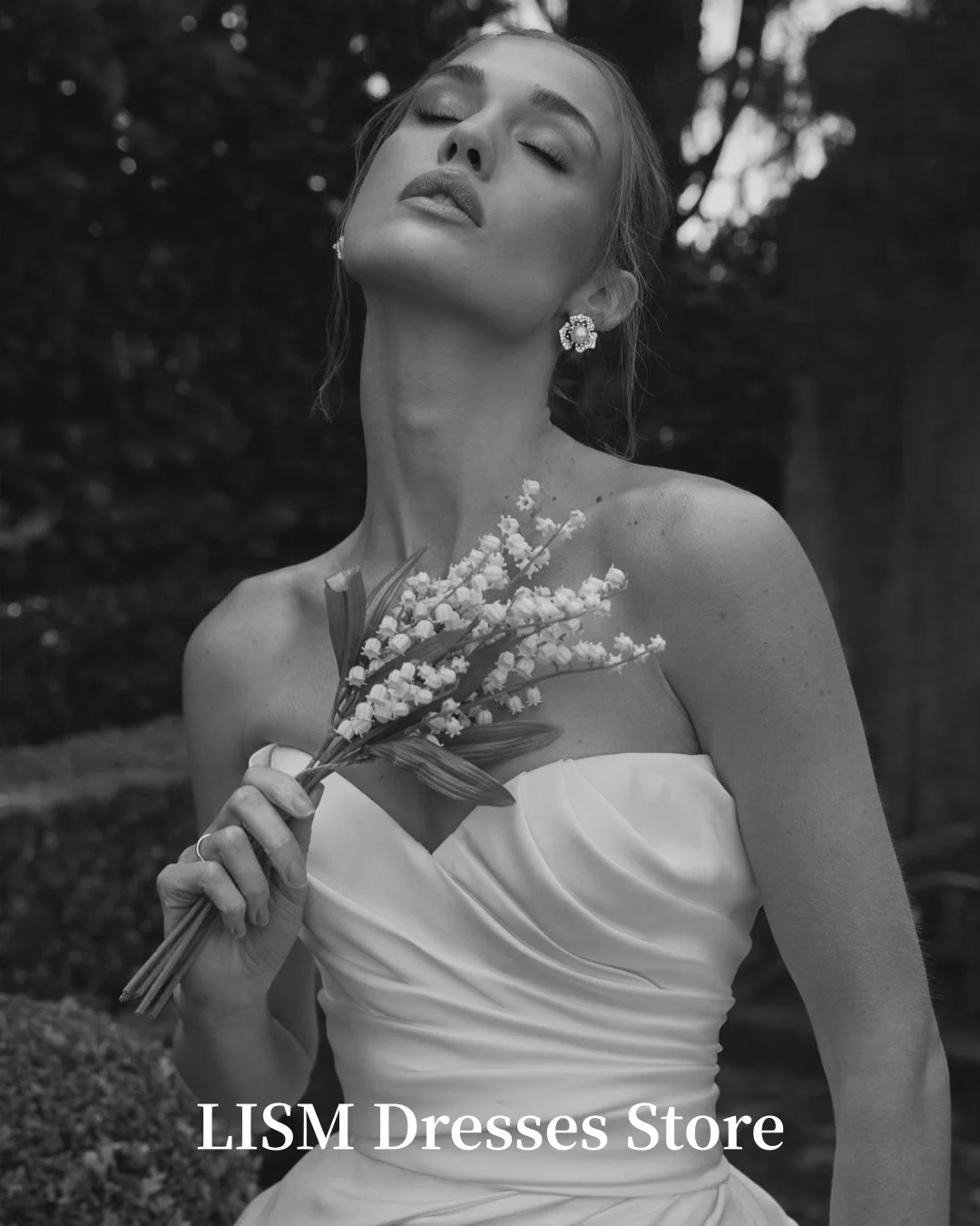 LISM Sweetheart A-Line High Pork Wedding Dresses Modern Silk Satin Designed Elegant Bridal Gowns Customized robe de mariée