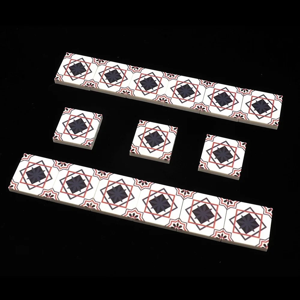 MOC 10 Uds 3068 2x2 azulejos suelo tablero impreso ladrillos reemplazables bloques de construcción con estampado juguete adultos niños regalos de vacaciones