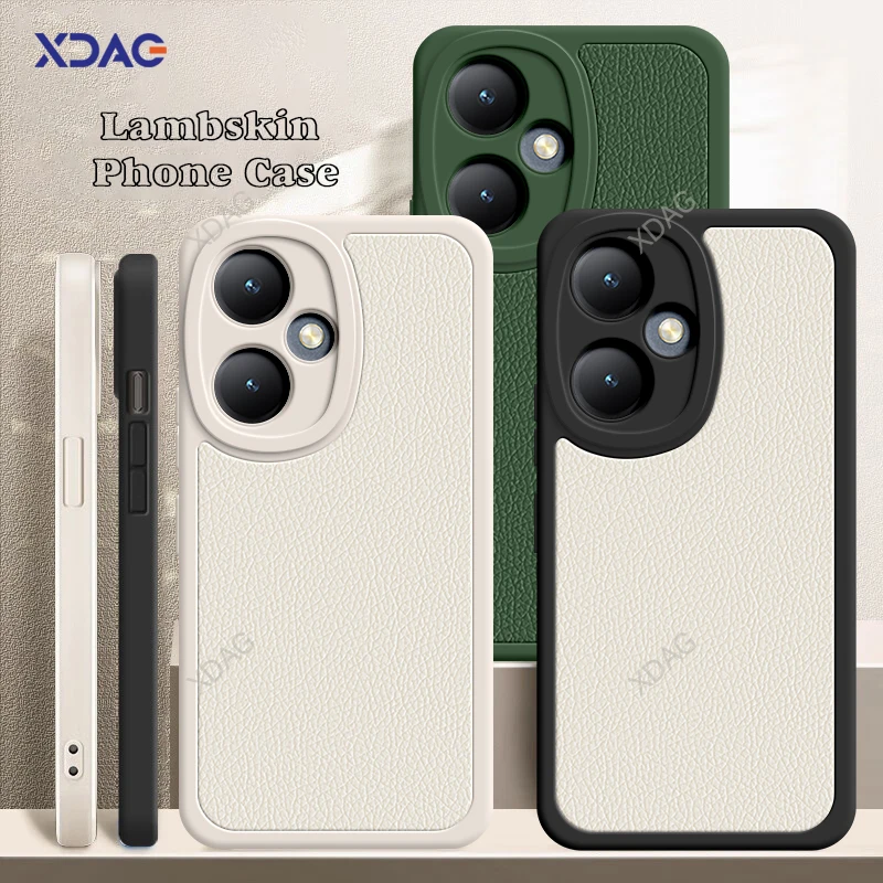 

Luxury Lamb Skin Phone Case Cover for VIVO Y55T Y55 Y55S 2021 2023 5G Soft Classic Leather Shockproof Original Back Shell Fundas