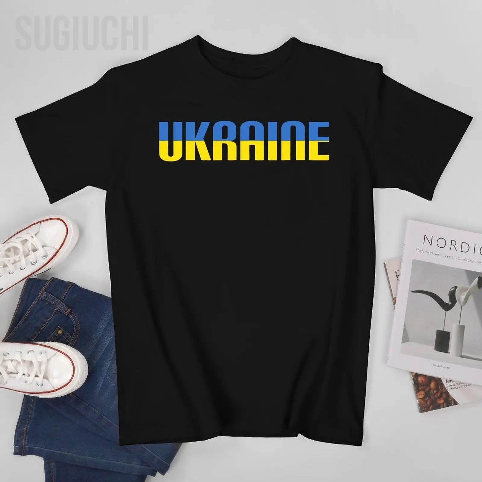 Unisex Men Ukrainian Ukraine for Flag Tshirt Tees T Shirts Women Boys 100% Cotton T-Shirt