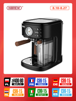 HiBREW Fully Automatic Espresso Cappuccino Latte 20Bar 3 in 1 Coffee Machine Automatic hot milk froth ESE pod&Ground Coffee H8A