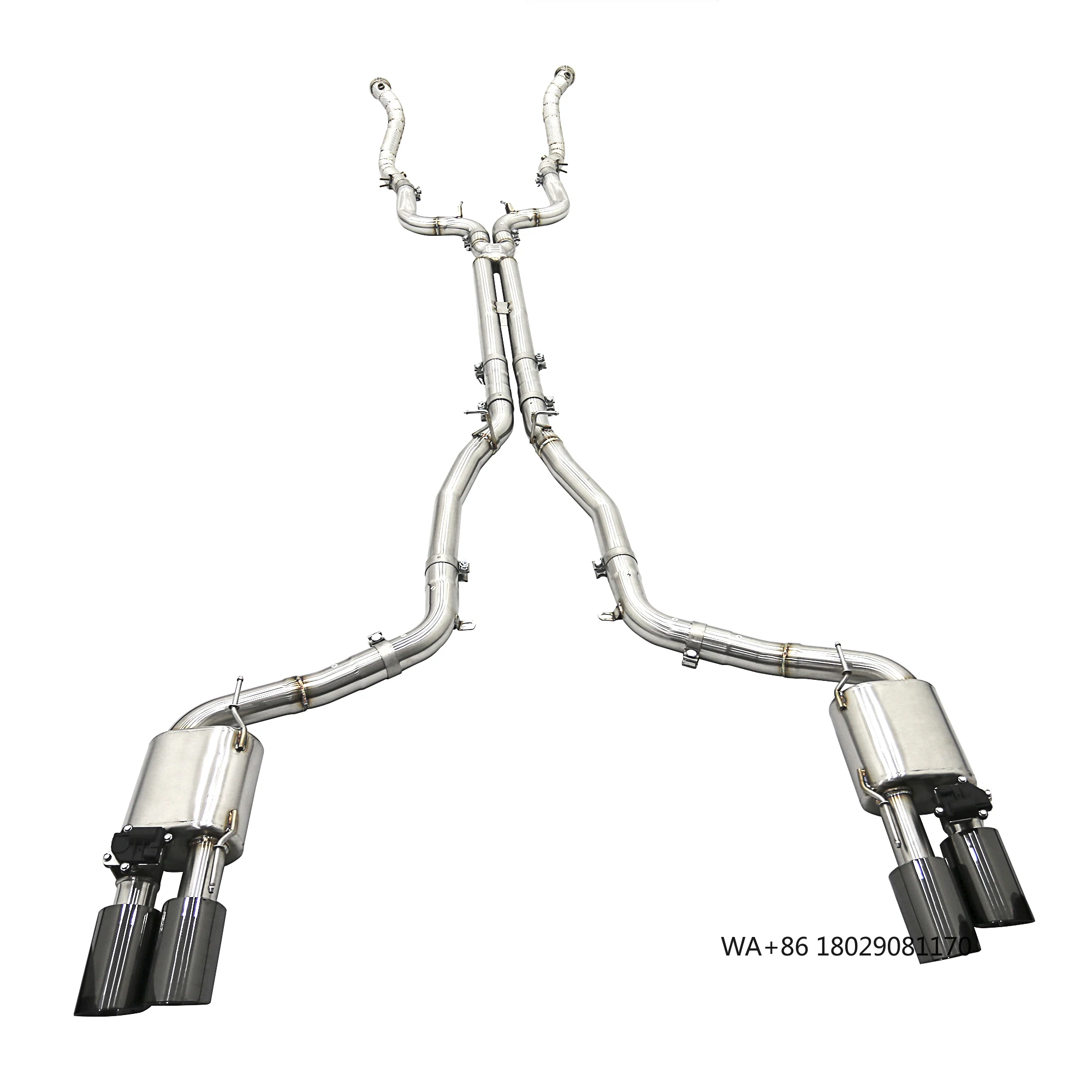 

Высококачественная выхлопная система OEM SS304 Catback из нержавеющей стали с глушителем/клапаном для S Q4/SQ4 3.0T 2014-2019