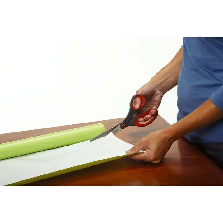 

(3 pack) Scotch Precision Stainless Steel Crafting Scissors, 8", Pointed, Red & Gray