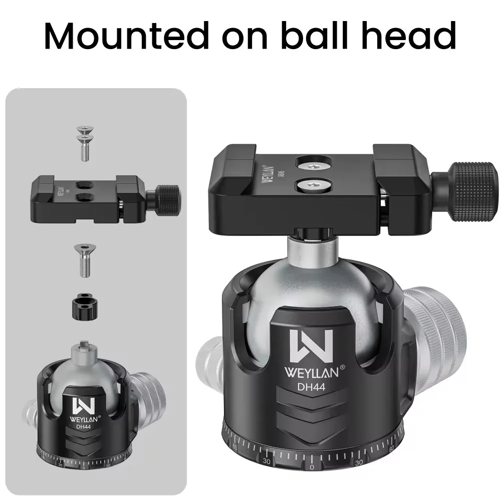 WEYLLAN M-Lok Arca السكك الحديدية ترايبود محول تركيب قاعدة 3.15 "M-LOK الألومنيوم AB45/MK80 ل Arca-السويسرية RRS ترايبود الصيد الملحقات