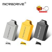 Microdrive Brand Super Mini Metal USB2.0 Flash Drive 32gb 16gb Pen Drive 4g 8g Usb Stick Pendrive 64gb 128gb Memory Disk Usb Key