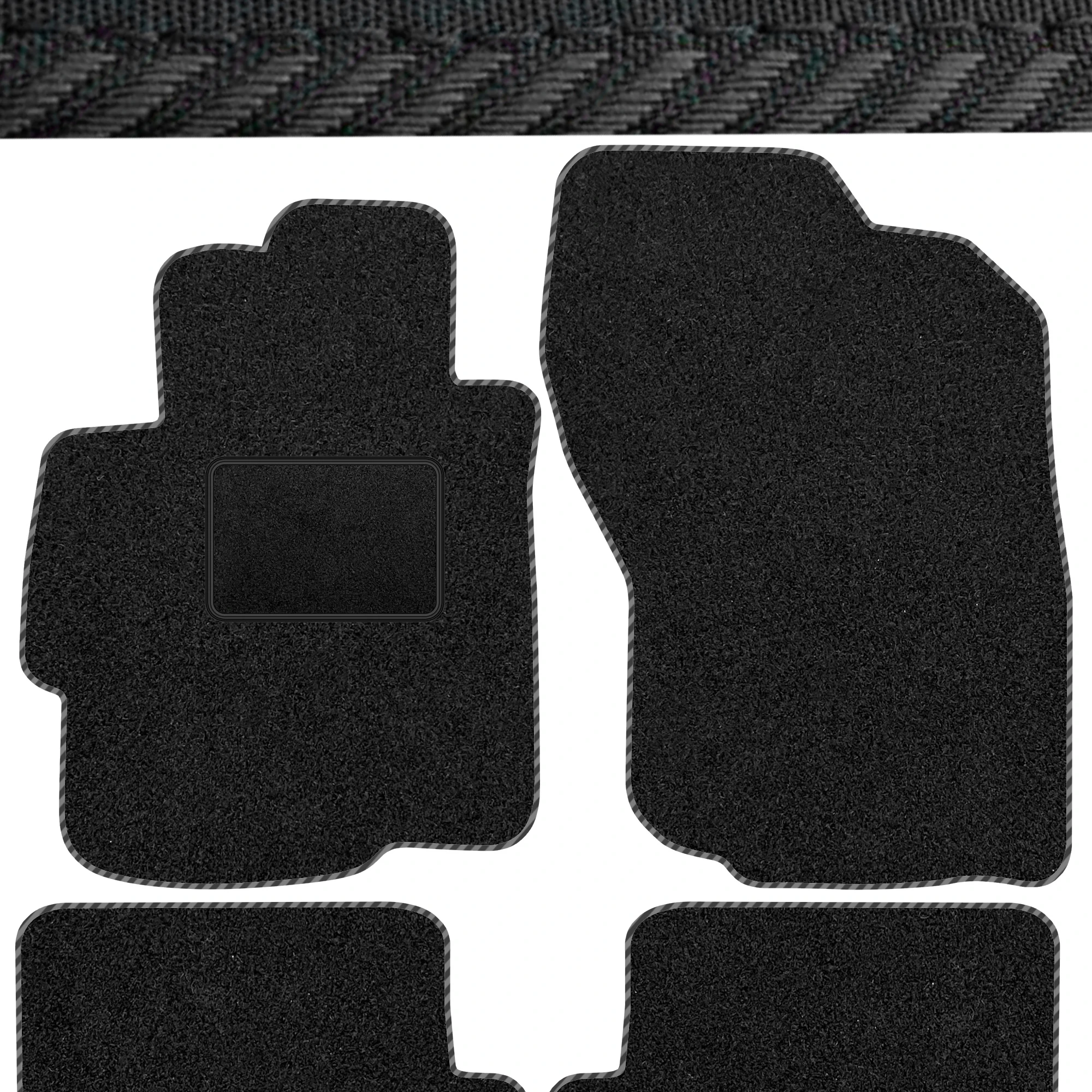 Mitsubishi Space Star I 1999-2005 velours tapijtset-zwart