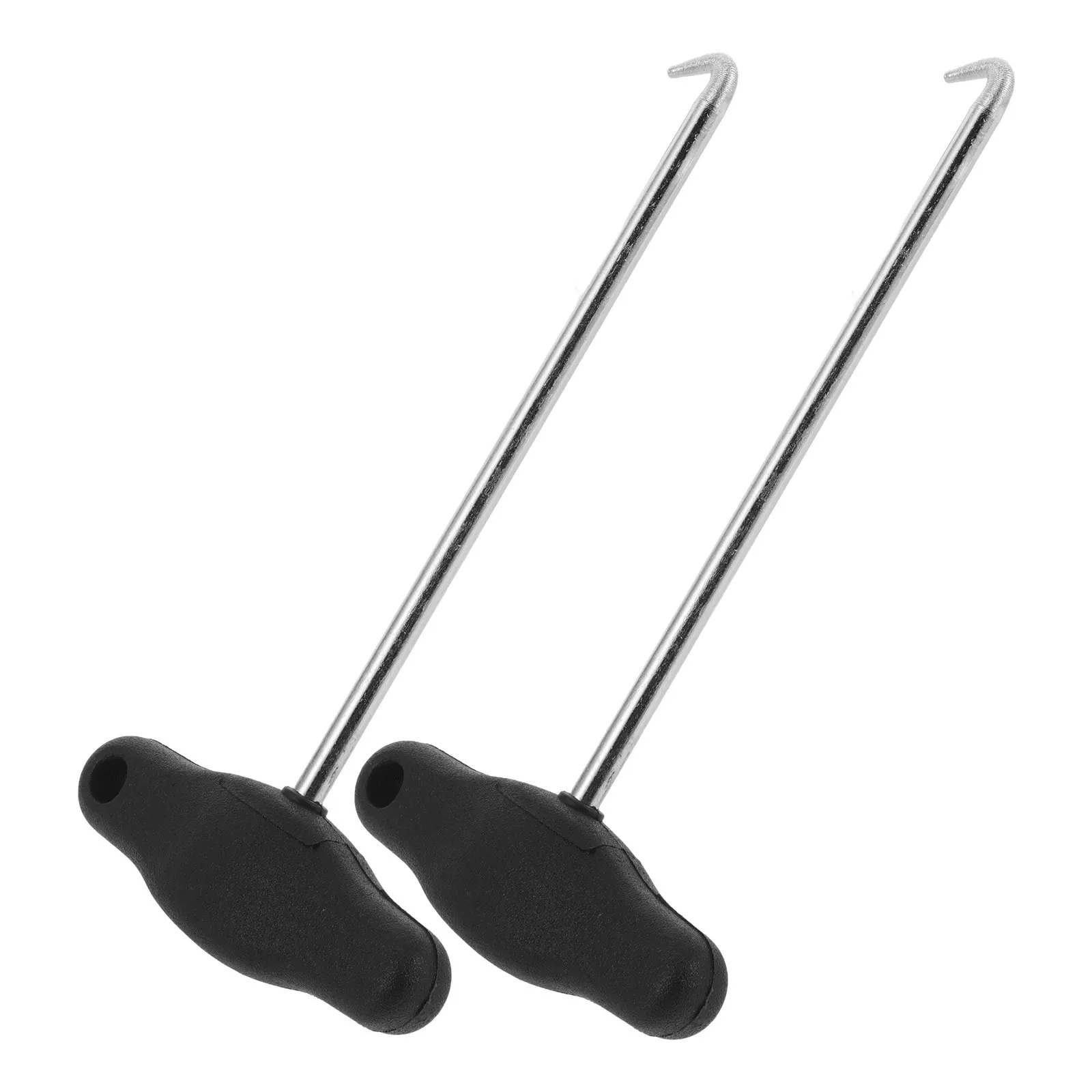 

2Pcs Steel Lace Tighteners Hockey Boot Lace Tightening Tool for Ice Skates Shoes Comfortable Grip Tool