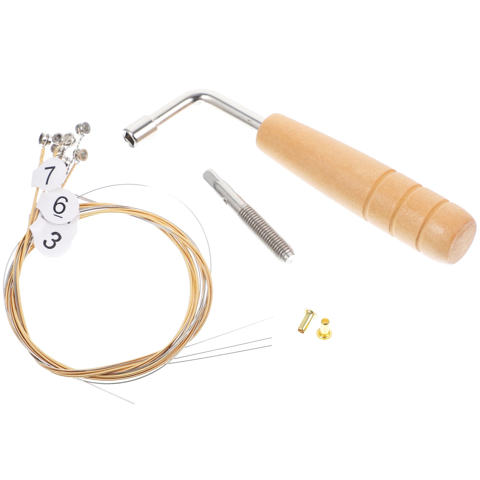 1Set Lyre القيثارة ملحق ضبط أوتاد سلاسل السلس لا لدغ عملية آمنة الآلات الموسيقية جزء الآلات الموسيقية سلسلة #6