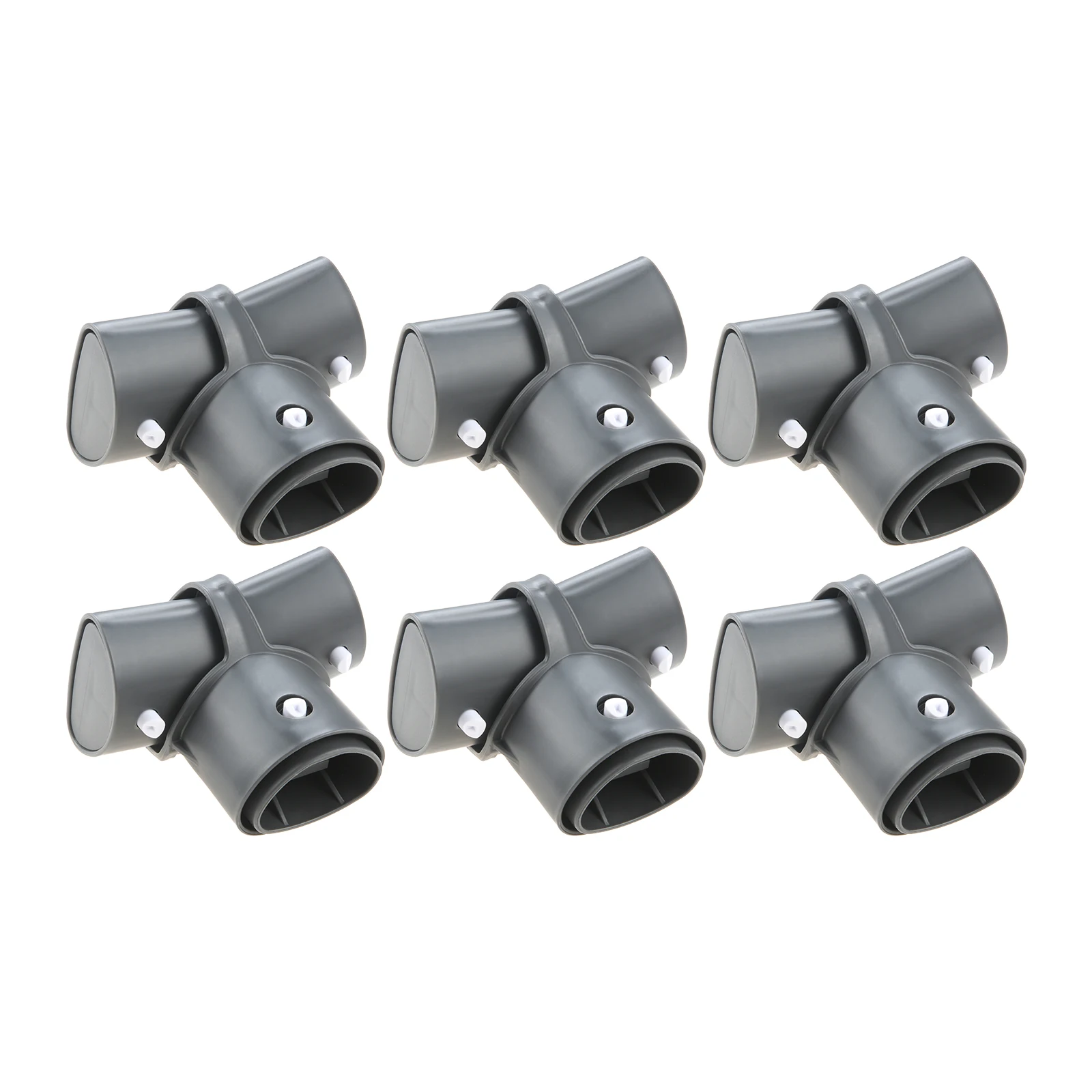6 Pcs Plastic T-Joint Leg Amp Beam Pool Parts Compatible for Intex 12427 Frame Round Pools Replacement Parts