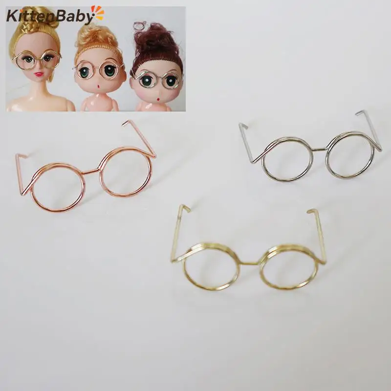 1Pcs 3.5cm Dollhouse Miniature Simulation Glasses Model DIY Kids Pretend Play Toys Decoration Gift Accessories