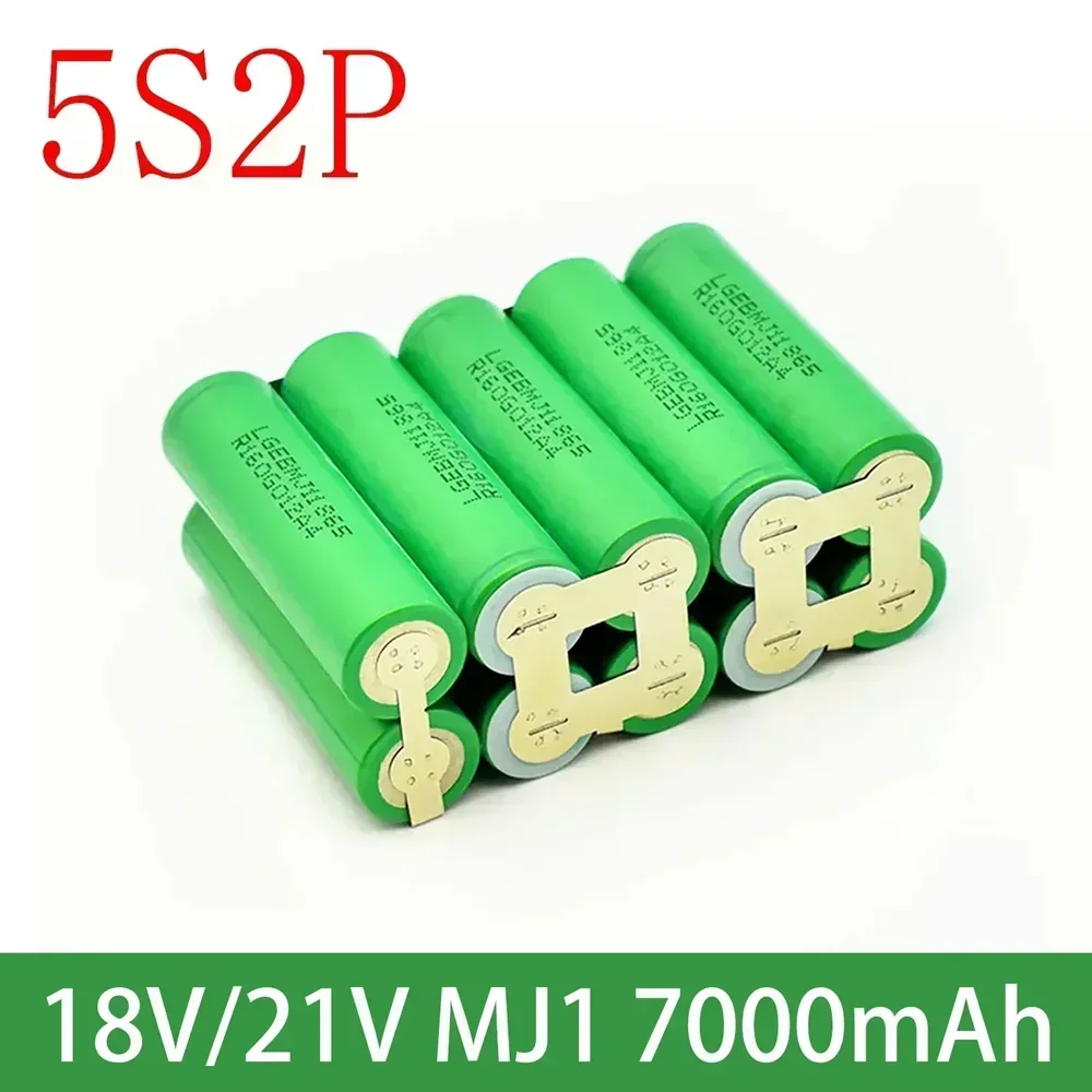 2024 2 s1p 1 s3p 3 s2p 4 s2p 5 s2p 8.4v 3.7V 10.8V 16.8V 18V MJ1 batteria 18650 3500 mAh batteria per batteria strumento cacciavite 18V