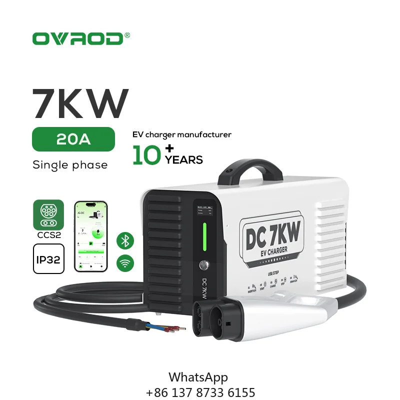 Ovrod Css2 7Kw Electric Vehicle Charger Dc Charger Ev Charging Station Electric Cars Level 3 Ev Charger