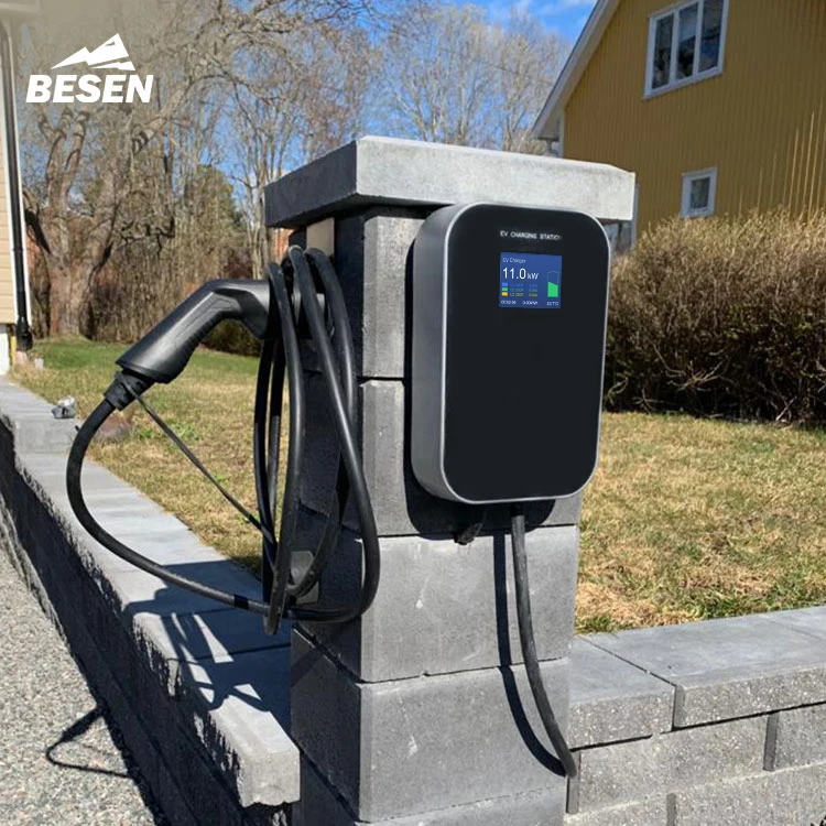 OEM Mode 3 16A 3 Phase 11KW charging station wallbox electric vehicle ev charger