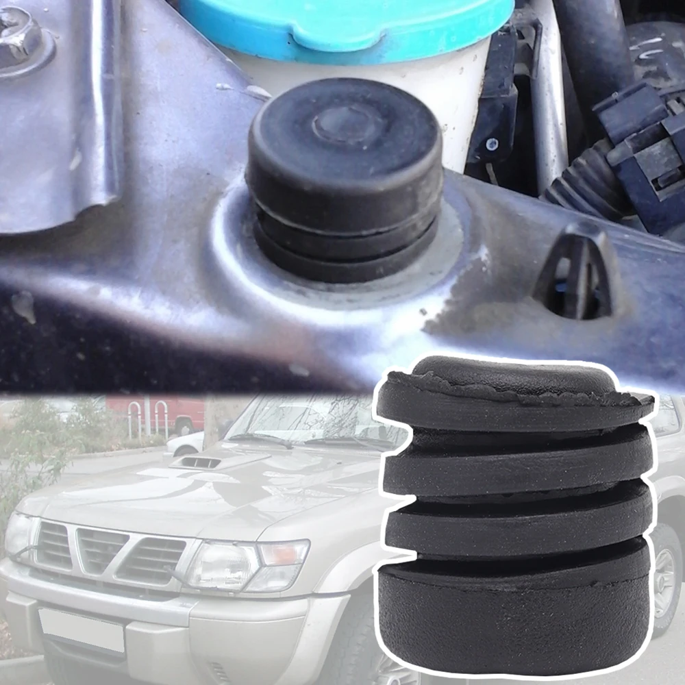 

Car Engine Hood Tailgate Rubber Stop Mount Bush Buffer Cushion For Nissan Patrol Y61 1998 1999 2000 2001 2002 2003 - 2014 Safari