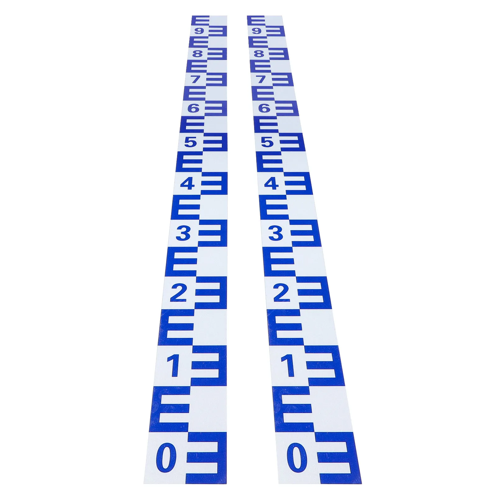 Water Gauge Sticker Metal Etched Scale Self-Adhesive Reflective Water Level Measuring Sticker for Pools Ponds Marking Gauge
