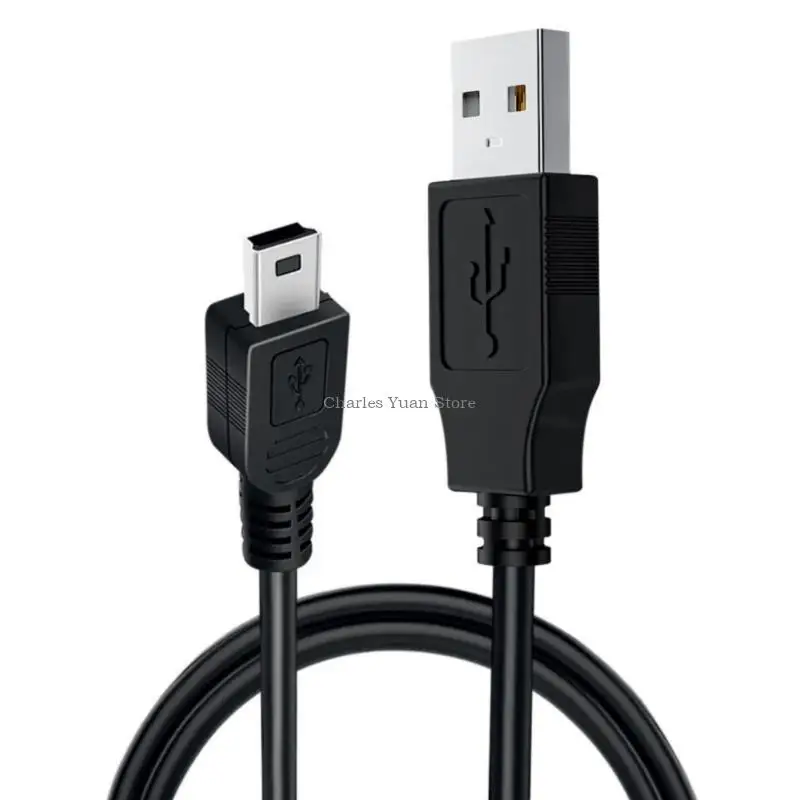 Trapézoïde t Mini USB Câble chargeur USB Corde d'alimentation USB 5 long