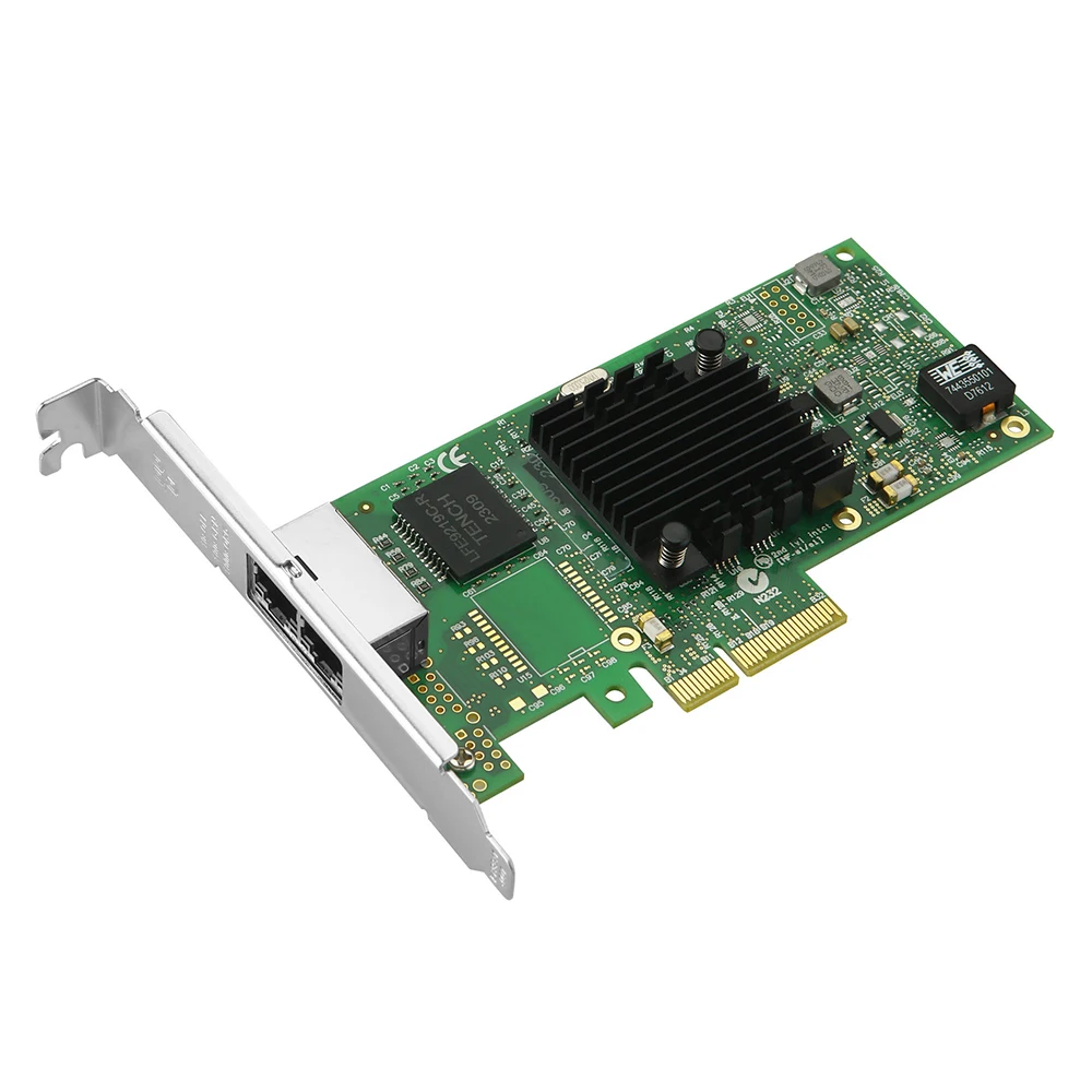 2포트 RJ45 기가비트 서버 이더넷 카드 10M 100M 1000Mbps PCIe X4 X8 X16 랜 네트워크 I350AM2 칩 변환 카드 연결 어댑터
