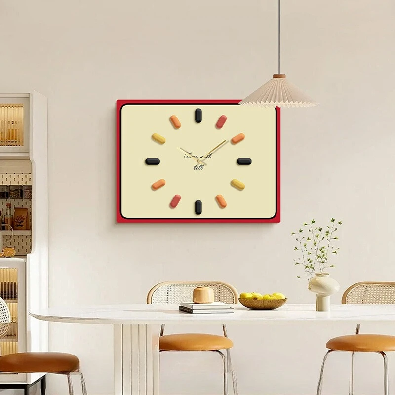 

Dopamine belt clock simple light luxury high-end inductor meter box decorative painting switch